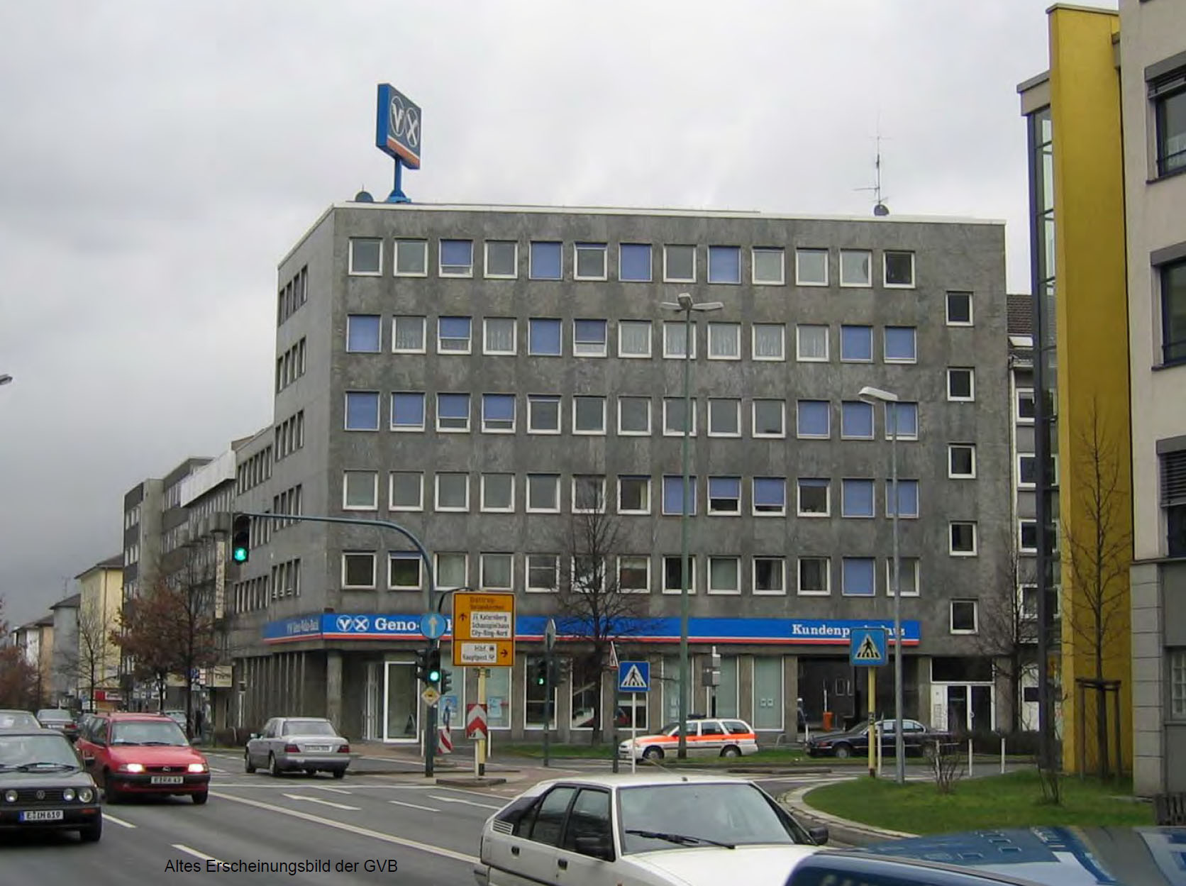 Die Zentrale der Geno-Volks-Bank in Essen vor dem Umbau